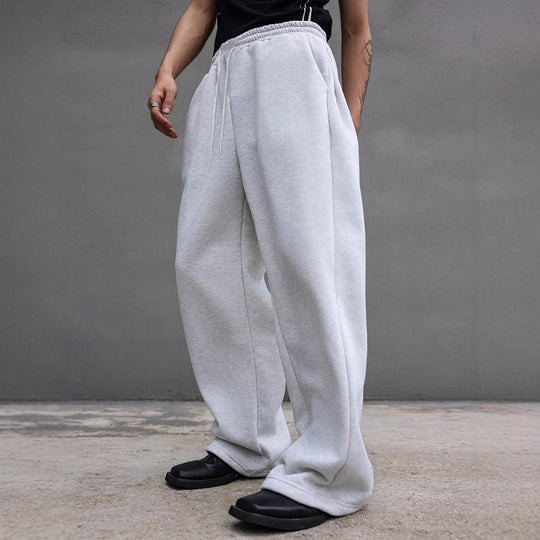 Herren Weite Oversize-Sweatpants mit Tunnelzugbund, Fleece-Innenfutter & Eingrifftaschen Nord Taschen