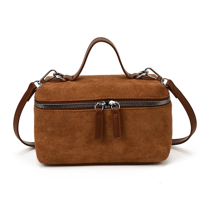 Damen stylische Veloursleder Umhängetasche Nord Taschen