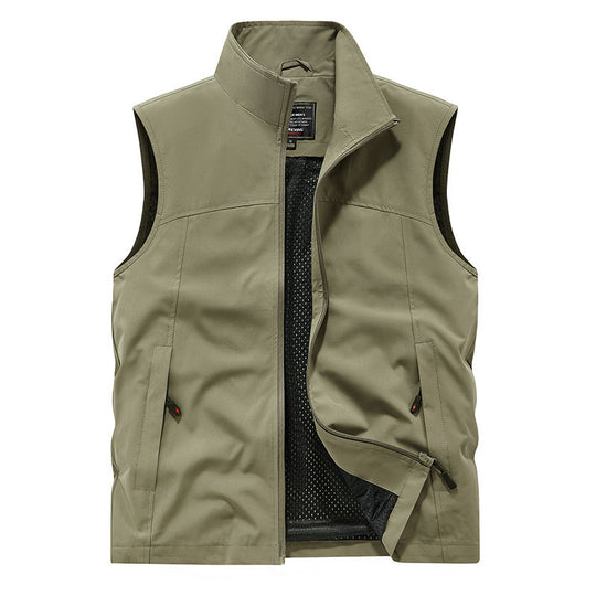 Damen Softshell‑Weste mit Meshfutter wind- und wasserabweisend Stehkragen und Frontreißverschluss Nord Taschen