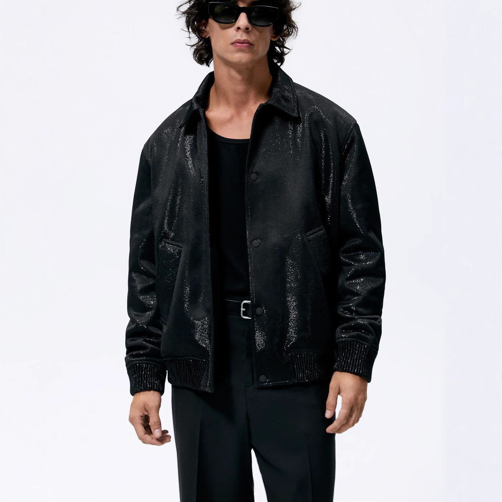 Herren Leichte Fieldjacke aus technischem Material mit aufgesetzten Pattentaschen und Stehkragen Nord Taschen