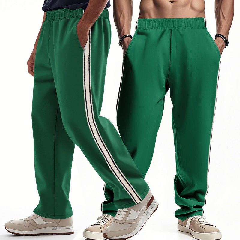 Herren Freizeit-Jogginghose mit seitlichen Streifen und elastischem Bund