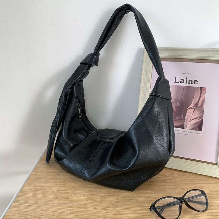 Damen Hobo-Tasche mit kunstvollem Faltendesign und weichem Kunstleder Nord Taschen