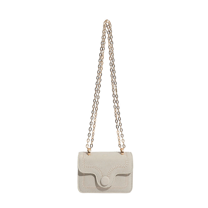 Damen Mini-Henkeltasche mit elegantem Steppmuster und goldenen Akzenten Nord Taschen