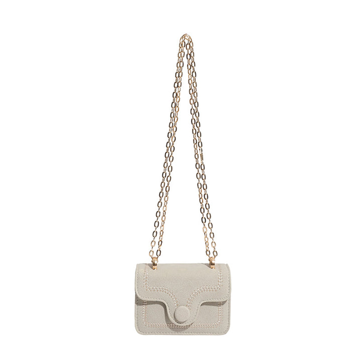 Damen Mini-Henkeltasche mit elegantem Steppmuster und goldenen Akzenten Nord Taschen