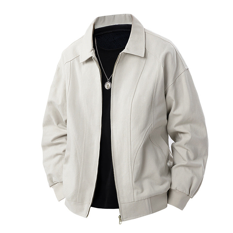 Herren Moderner Blouson mit Hemdkragen, Zwei‑Wege‑Reißverschluss und dezenter Teilungsnaht Nord Taschen