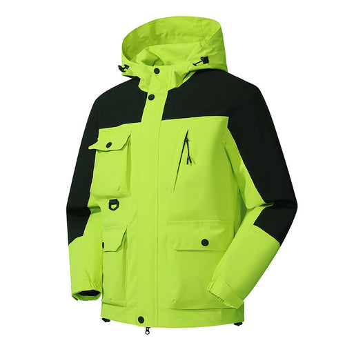 Herren technische Outdoorparka mit Kapuze, wasserabweisender Shell und Mehrfachtaschen Nord Taschen