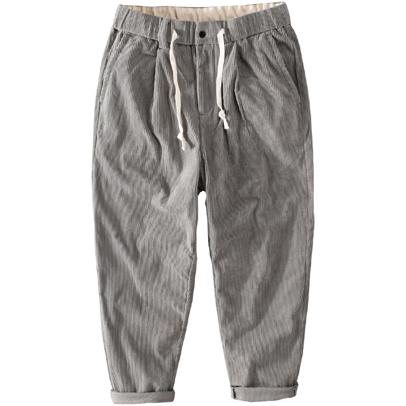 Herren Kordhose im Relaxed‑Tapered mit Kordelzugbund und Umschlag Nord Taschen