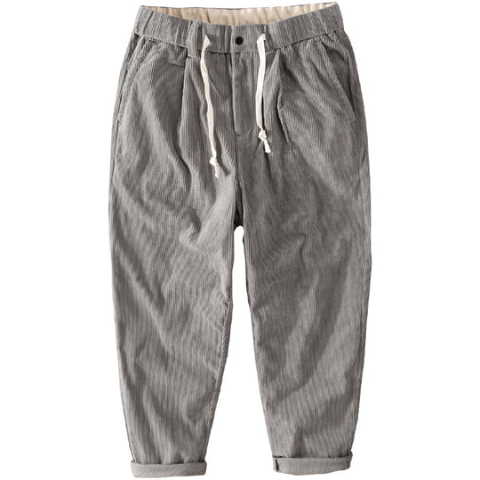 Herren Kordhose im Relaxed‑Tapered mit Kordelzugbund und Umschlag Nord Taschen