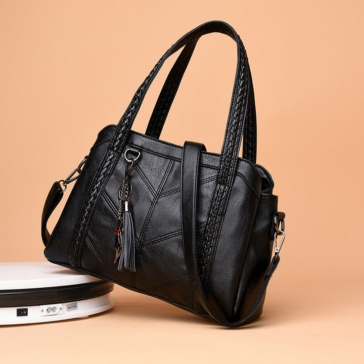 Damen modische Handtasche mit geflochtenen Akzenten Nord Taschen