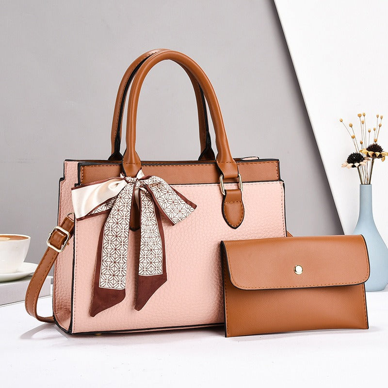 Damen Handtasche mit eleganten Design und zusätzlichem Kosmetiktäschchen Nord Taschen