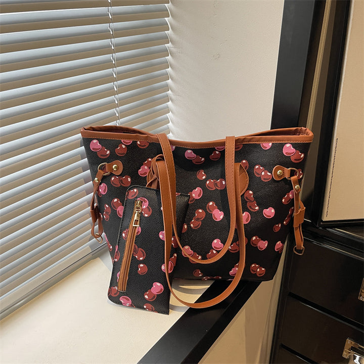 Damen Einkaufstasche mit fruchtigem Design und praktischem Innenfach Nord Taschen
