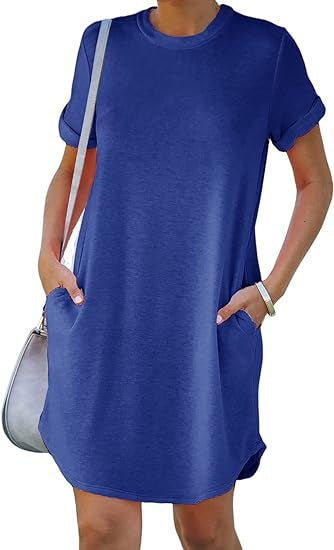 Damen Casual Kleid mit praktischen Taschen