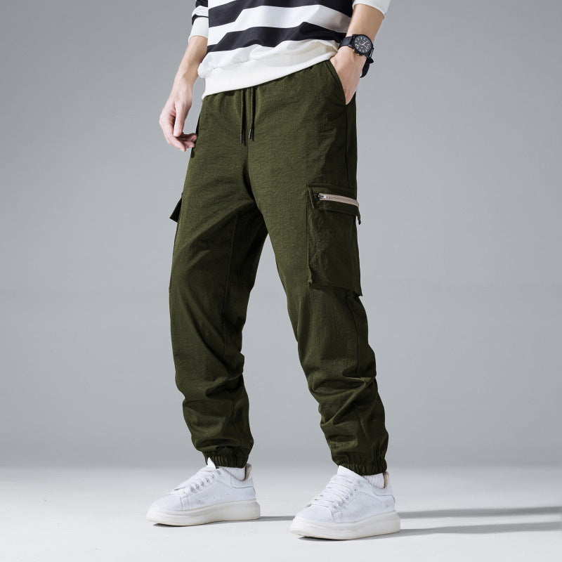 Herren Multifunktionale Cargo-Jogginghose mit Klapp‑ und Gurt-Details Nord Taschen