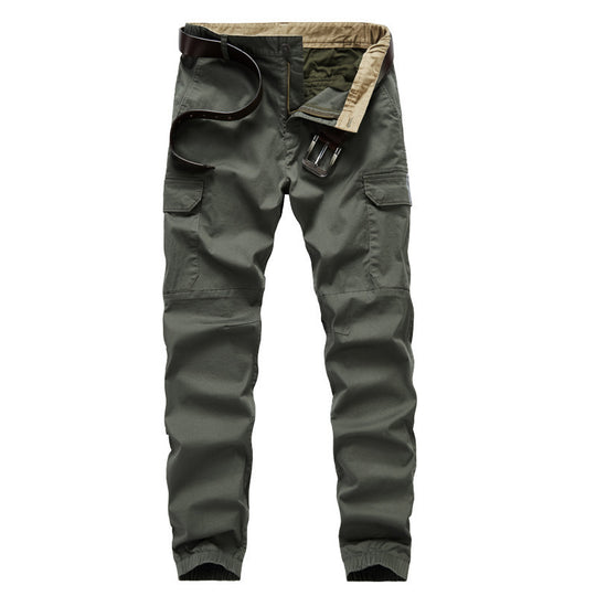 Herren Cargo-Joggerhose mit Gummbündchen, Knieeinsatz und Mehrfach-Taschen Nord Taschen