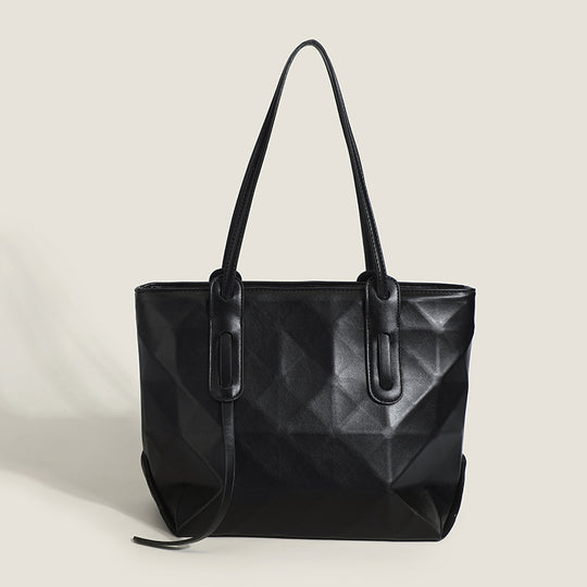 Damen geometrische Shopper-Tasche mit modernem Faltendesign Nord Taschen