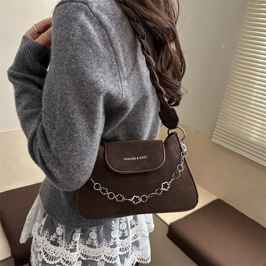 Damen stylische Crossbody-Tasche mit geflochtenem Tragegurt Nord Taschen