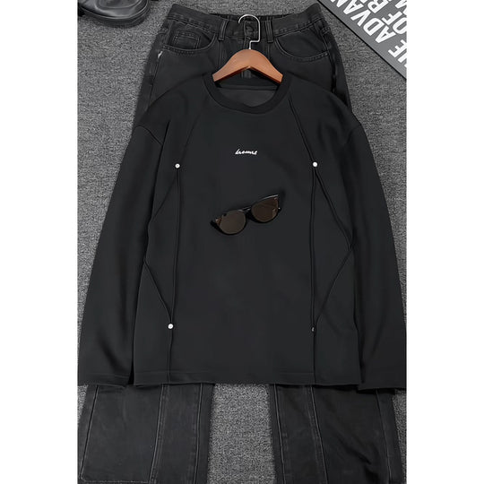 Herren Sportlicher Sweatshirt mit Raglanärmeln Nord Taschen