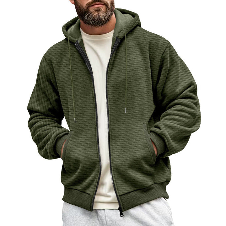 Herren Sportliche Kapuzenjacke mit innovativer Struktur