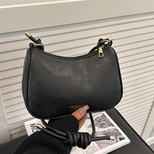 Damen Umhängetasche aus hochwertigem Kunstleder mit elegantem Knotenverschluss Nord Taschen