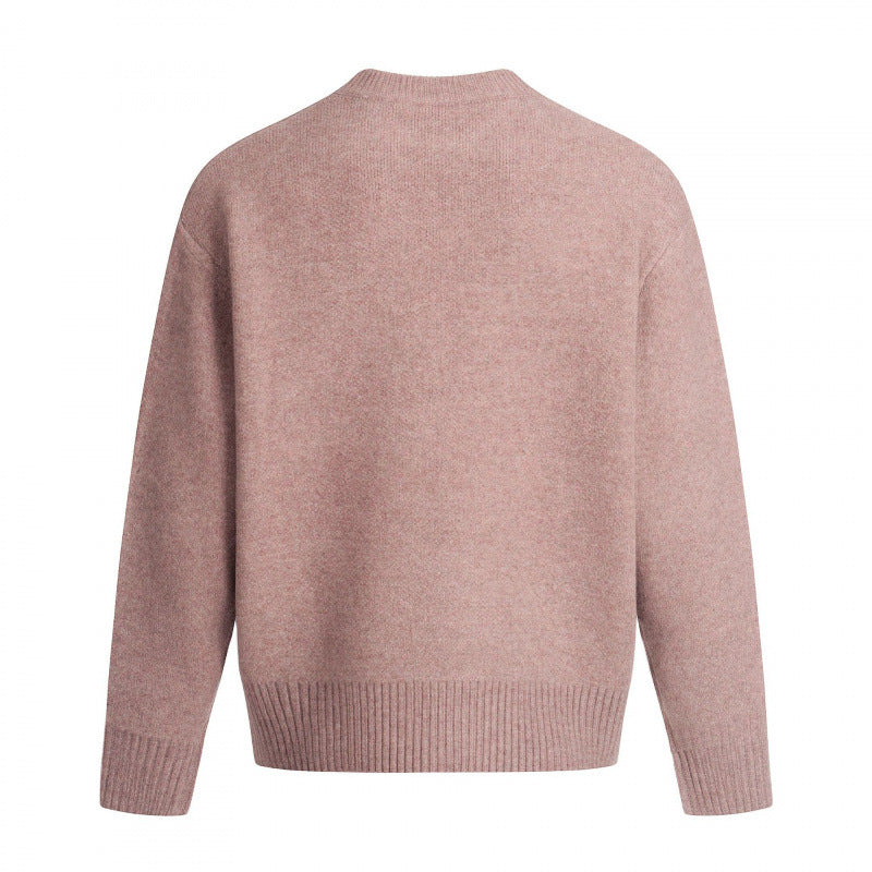 Unisex Oversize-Feinstrickpullover mit Rundhals, verkürztem Saum und Raglanärmeln Nord Taschen