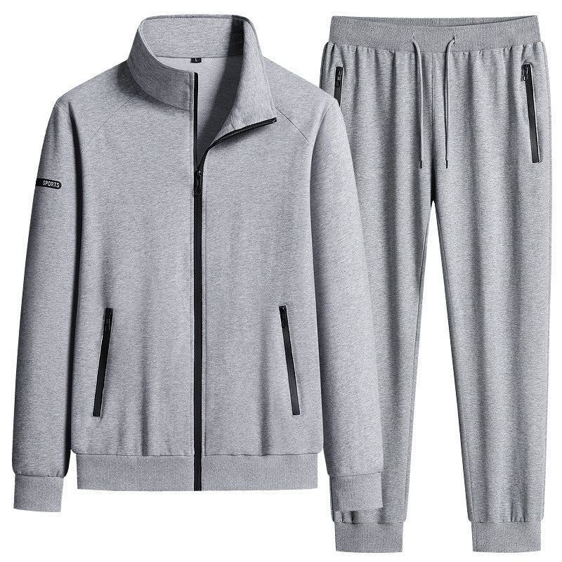 Herren Sportlicher Softshell-Trainingsanzug-Set mit fleecegefütterter Jacke und tapered Jogginghose Nord Taschen