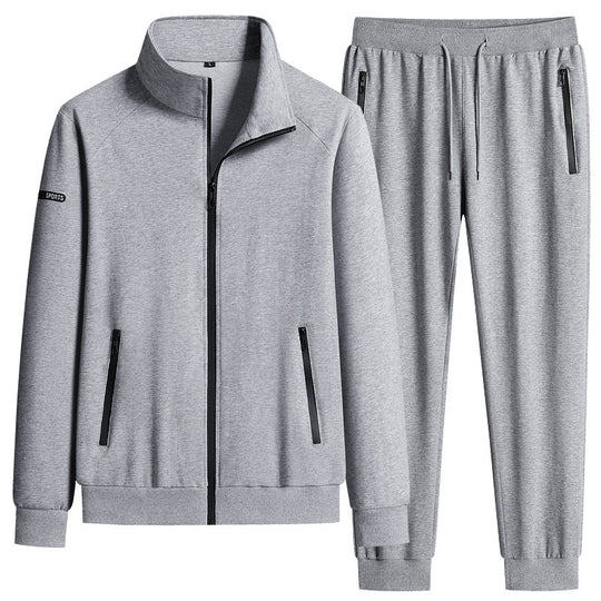 Herren Sportlicher Softshell-Trainingsanzug-Set mit fleecegefütterter Jacke und tapered Jogginghose Nord Taschen