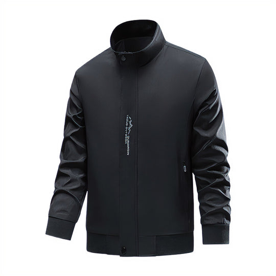 Herren Sportliche Übergangsjacke mit hochschließendem Kragen und seitlichen Reißverschlusstaschen Nord Taschen