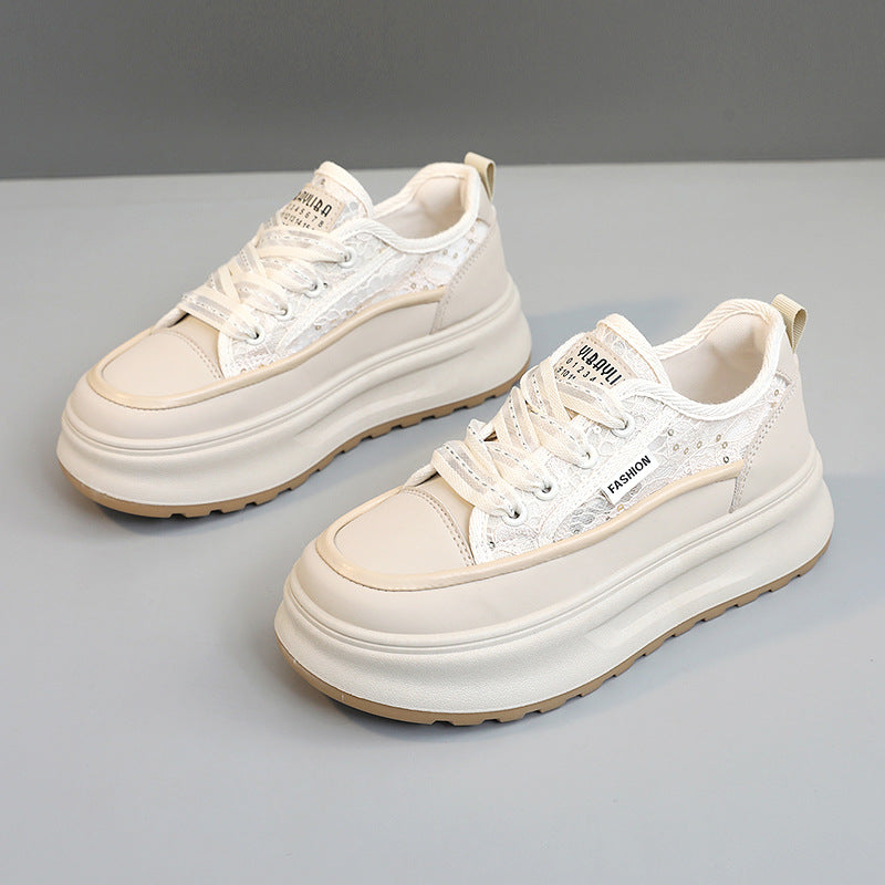 Damen modische Plateau Sneakers mit atmungsaktiver Mesh-Oberfläche und komfortabler Dämpfung Nord Taschen