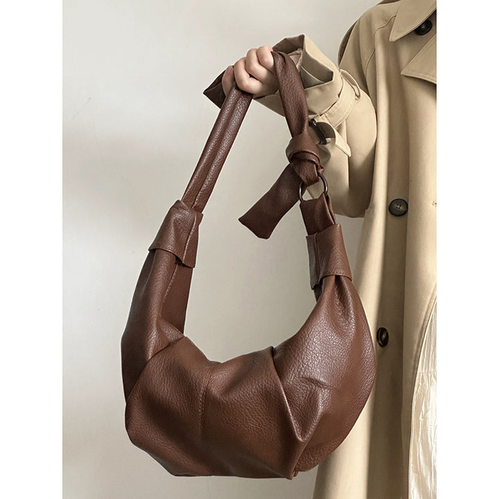 Damen Hobo-Tasche aus hochwertigem Leder mit raffiniertem Faltendesign Nord Taschen