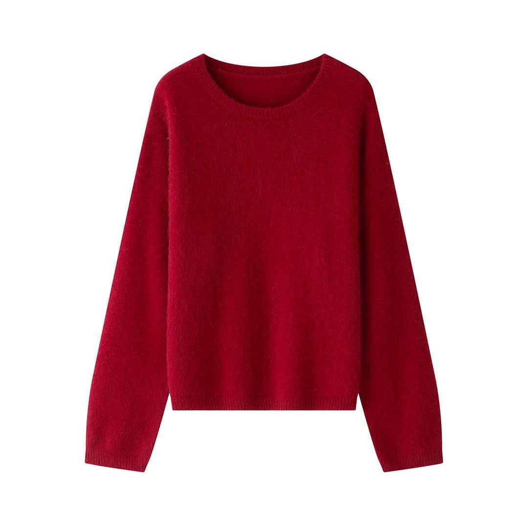 Damen Oversize-Feinstrickpullover mit voluminösem Schlauchkragen und weiter Silhouette Nord Taschen