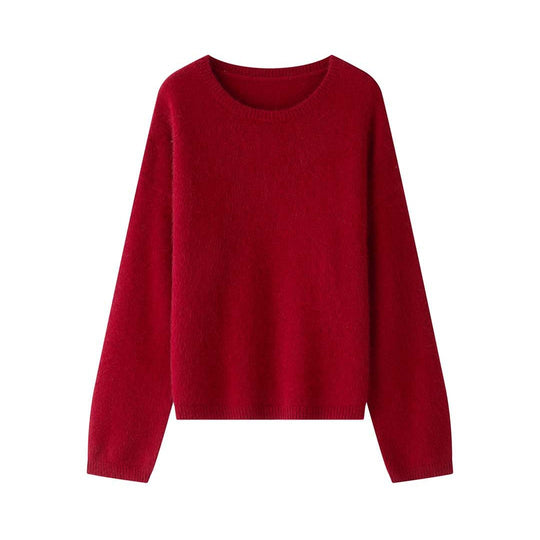 Damen Oversize-Feinstrickpullover mit voluminösem Schlauchkragen und weiter Silhouette Nord Taschen