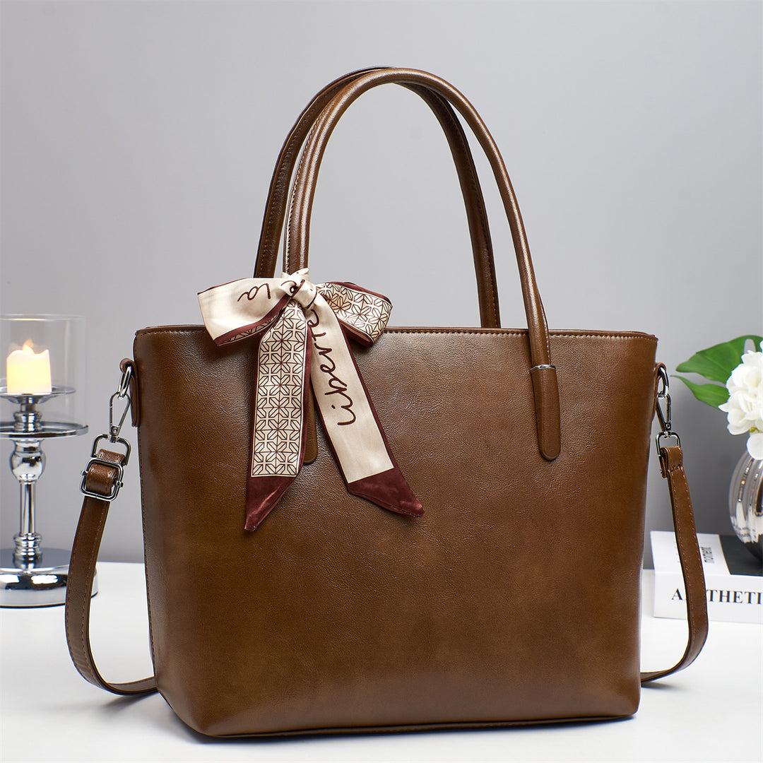 Damen elegante Shoulder-Bag mit verspieltem Schleifenakzent Nord Taschen