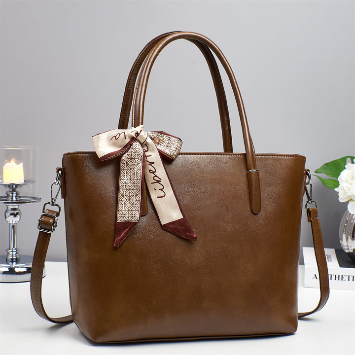 Damen elegante Shoulder-Bag mit verspieltem Schleifenakzent Nord Taschen
