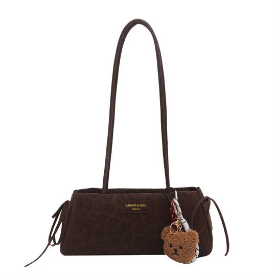 Damen elegante Clutch-Tasche mit verspieltem Anhänger Nord Taschen