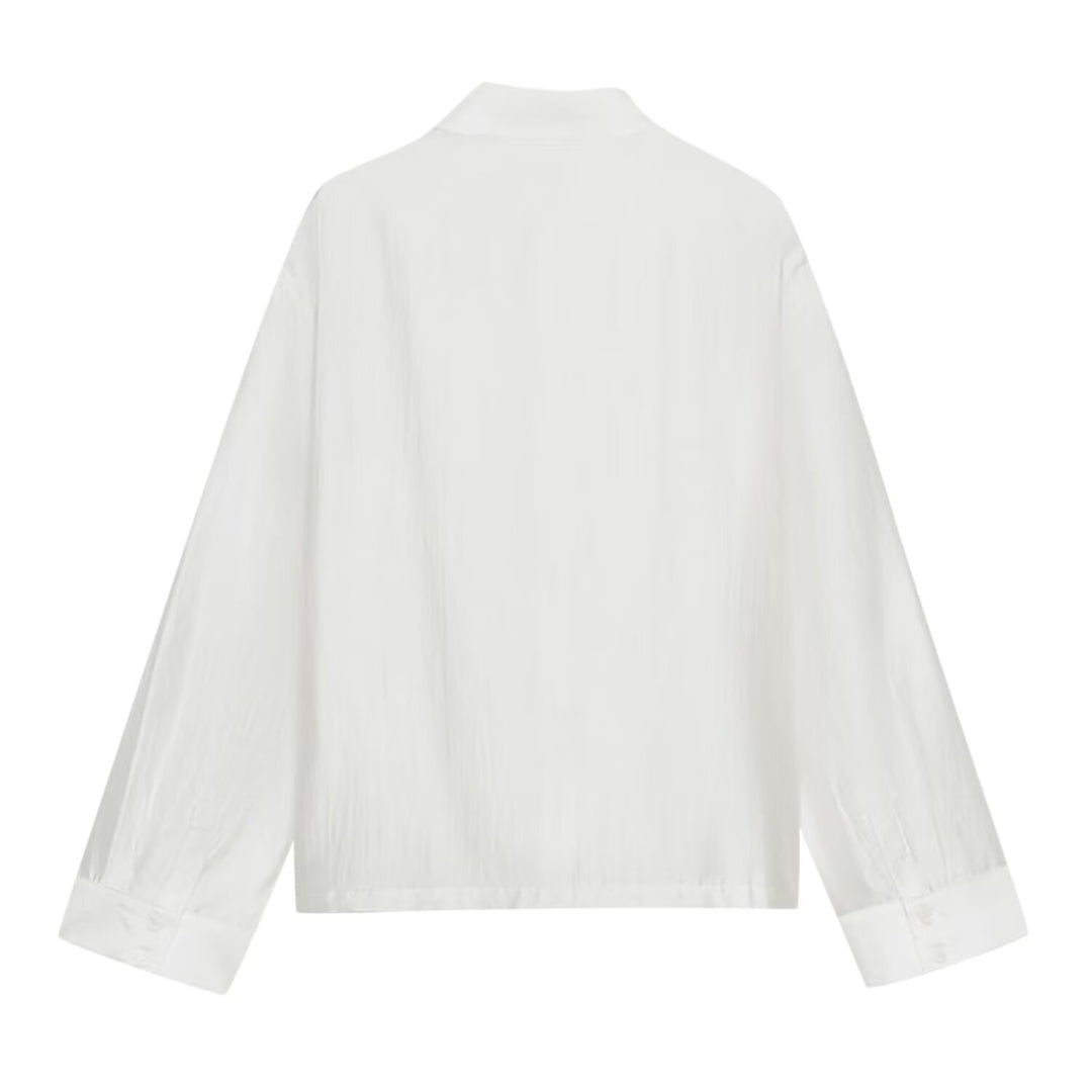 Damen Mandarin-Jacke mit Stehkragen und chinesischen Knotenverschlüssen Nord Taschen