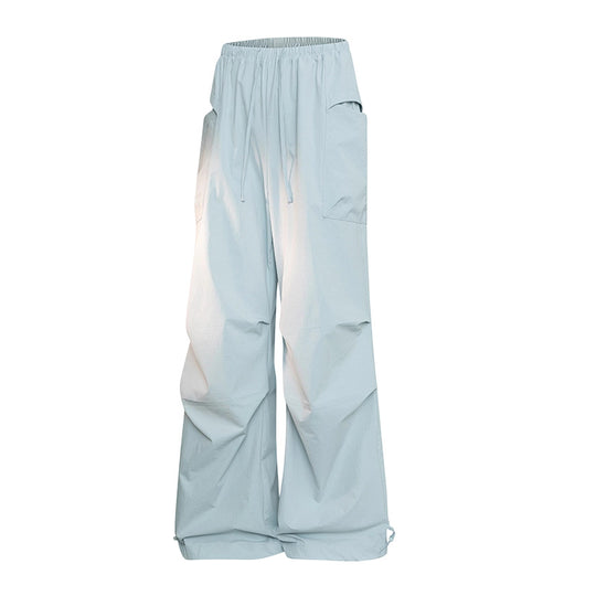 Herren Oversize-Cargohose im Tech-Look mit Tunnelzugbund, extra weitem Bein & verstellbaren Beinabschlüssen Nord Taschen