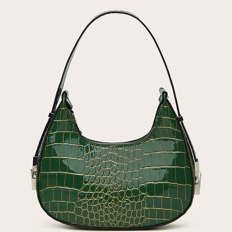 Damen Hobo-Tasche mit elegantem Krokodilprägungsdesign und luxuriösem Trageriemen Nord Taschen