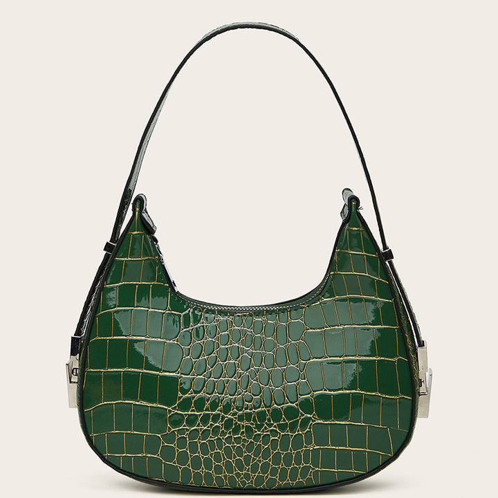 Damen Hobo-Tasche mit elegantem Krokodilprägungsdesign und luxuriösem Trageriemen Nord Taschen