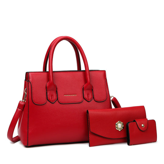 Damen elegante Handtasche mit praktischer Fächerausstattung Nord Taschen