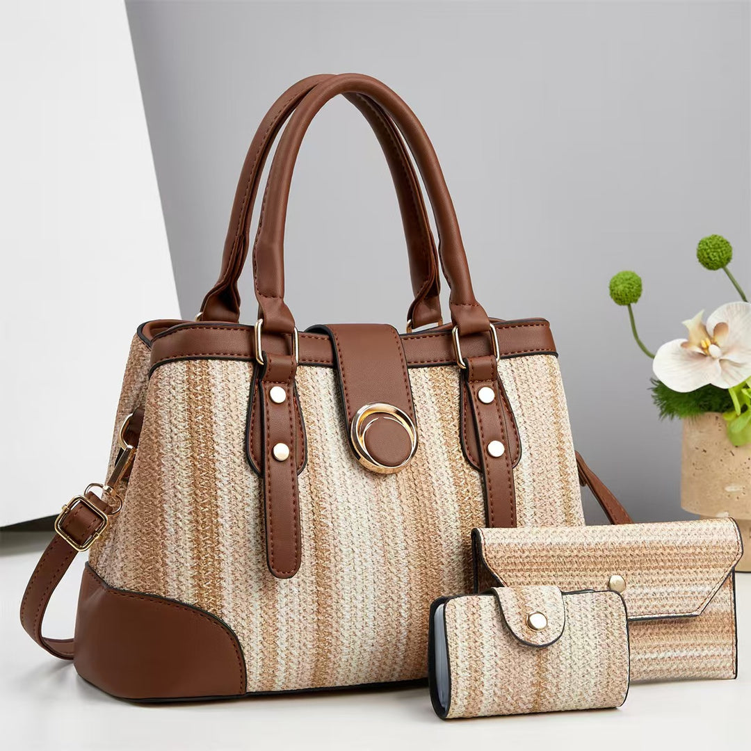 Damen stilvolle Handtasche mit abnehmbarem Geldbeutel Nord Taschen