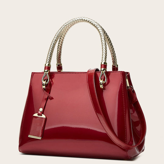 Damen Handtasche mit luxuriösen, geflochtenen Tragegriffen Nord Taschen