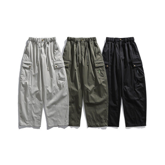 Herren Cargo-Hose mit elastischem Bund, Tunnelzug und multiplen Utility-Taschen Nord Taschen
