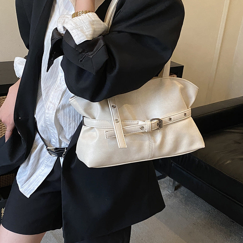 Damen elegante Hobo-Tasche mit schickem Gürtelakzent Nord Taschen