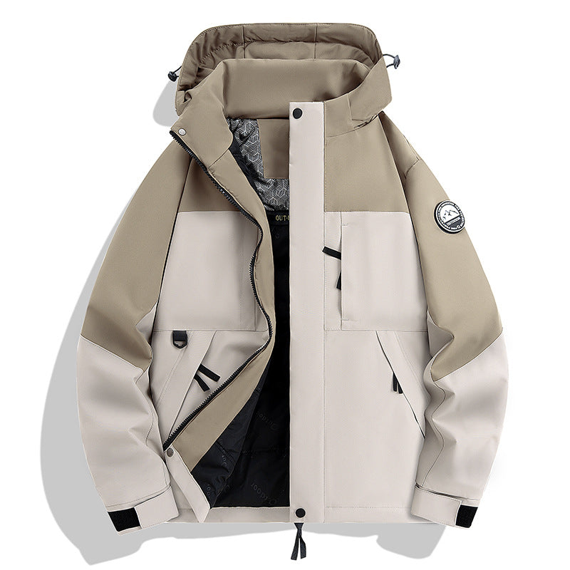 Herren Wasserdichte und atmungsaktive Softshell-Outdoorjacke Nord Taschen