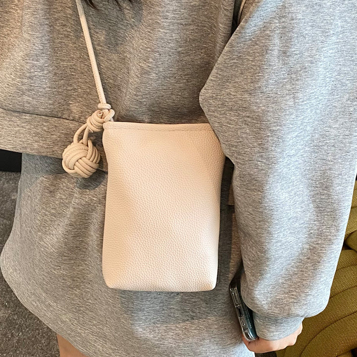 Damen Handytasche mit knotenverschlossenem Tragegurt Nord Taschen