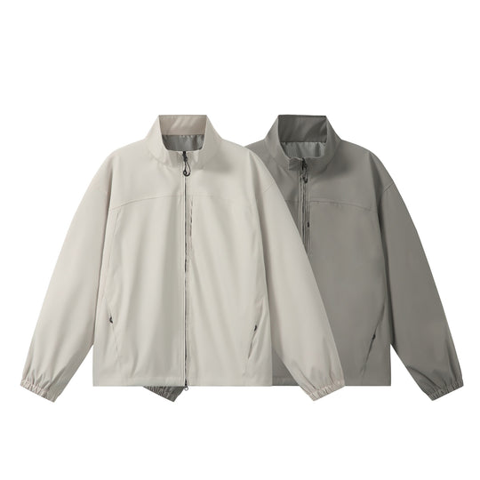 Unisex Leichte, Packbare Funktionsjacke im Oversize-Boxy-Schnitt mit Stehkragen Nord Taschen