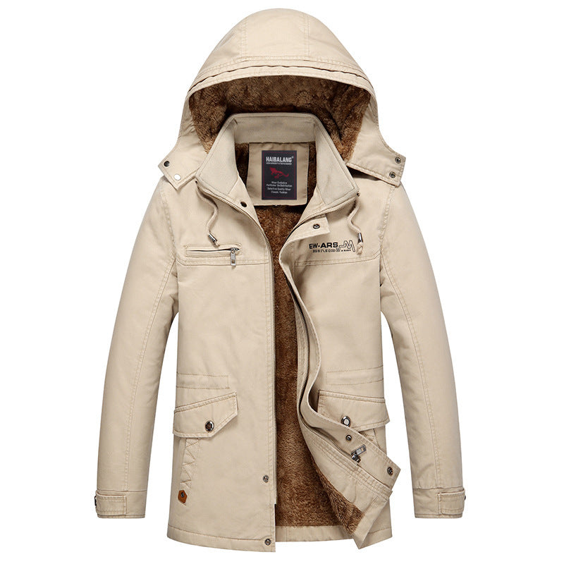Herren mittellanger Fieldparka im Urban-Style mit Teddyfleece-Innenfutter Nord Taschen