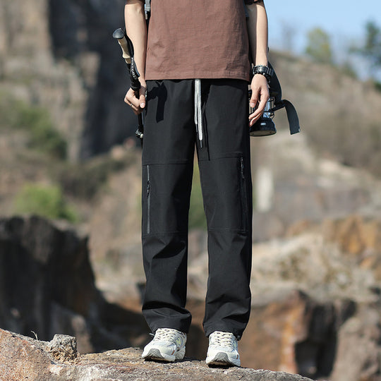 Herren Technische Outdoor- und Wanderhose mit Reißverschlusstaschen und verstellbarer Taille Nord Taschen