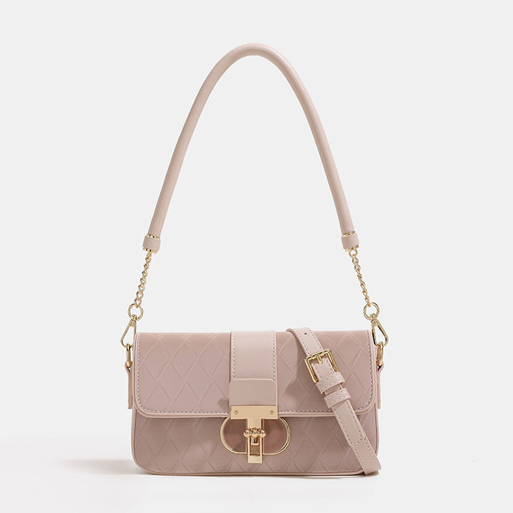 Damen Umhängetasche mit eleganter Steppung und fein gearbeiteten Metallakzenten Nord Taschen