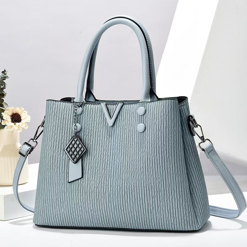 Damen hochwertige Handtasche mit strukturiertem Obermaterial Nord Taschen